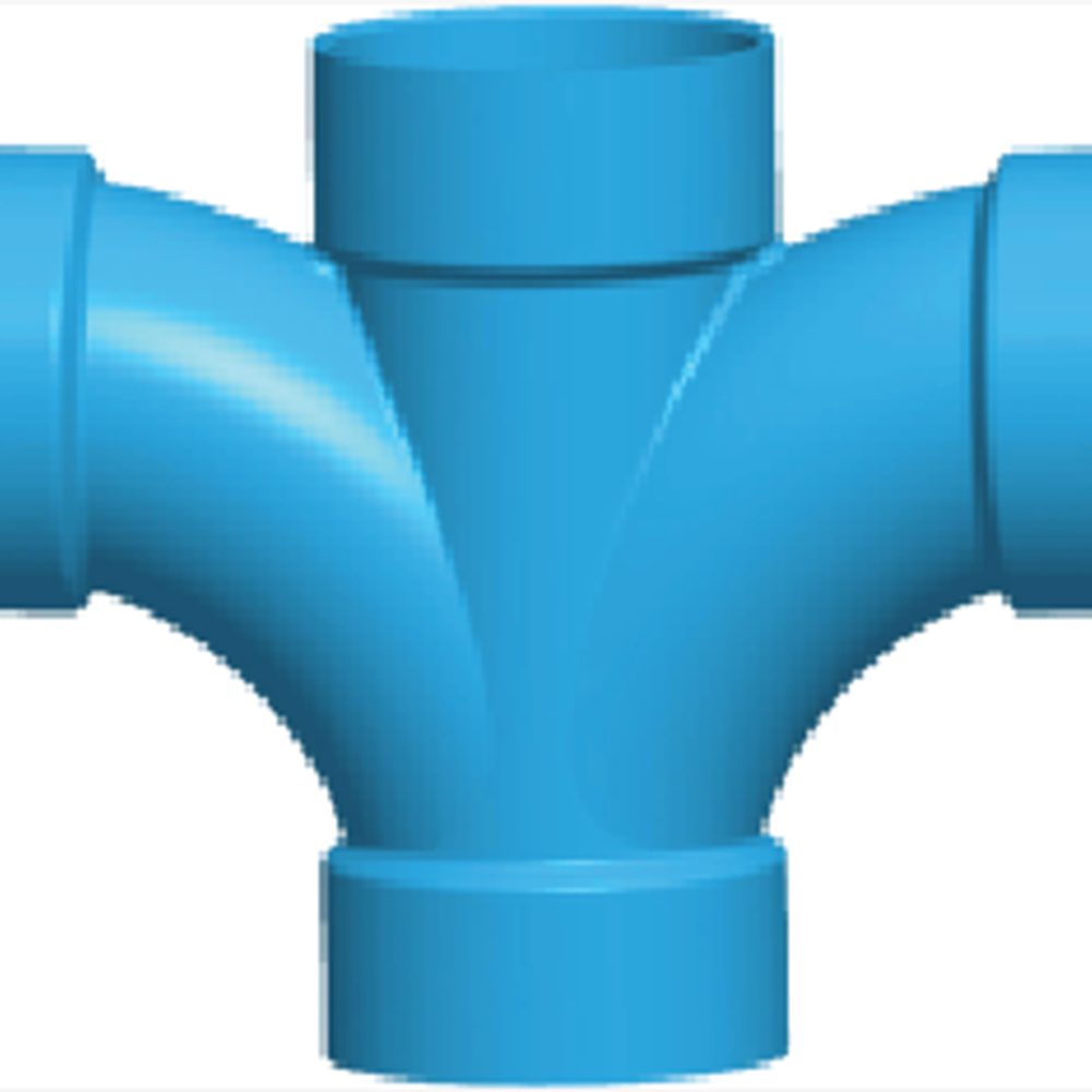 PVC Double Long Sweep Tee